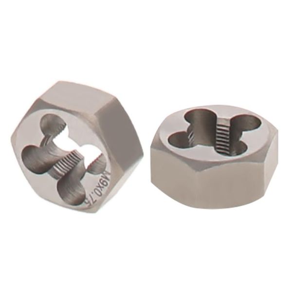 

hand tools utoolmart hexagonal die drive carbon steel m2.5*0.45mm-m13*1.5mm uncoated opposite side 1pcs