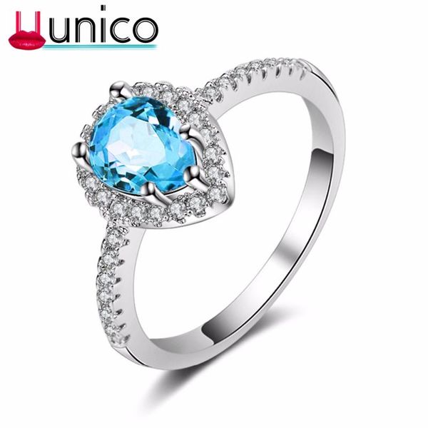 

wedding rings silver color exquisite uunico fashion square & engagement ring made with cubic zirconia jewelry bague de mariage u962 ., Slivery;golden