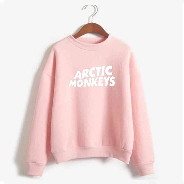 

fw21 women's crewneck hoodie, arctic polo monkey fashion european and ins comfort 100% cotton y2k hoodie, Black