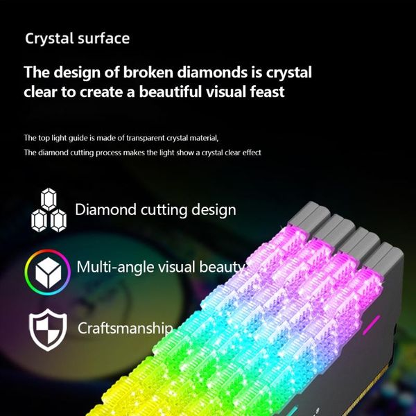 

fans & coolings 5v 3-pin argb memory cooler fast heat dissipation computer aluminum spreader deskpc