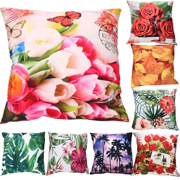 

pillow case print cases polyester cover home living bedroom winter festive wedding customization personalized pillows p#