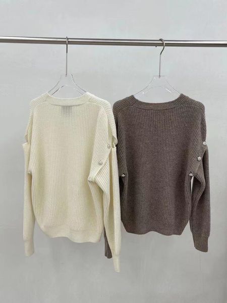 

women's sweaters sa09390 fashion 2021 runway luxury european design party style clothing, White;black
