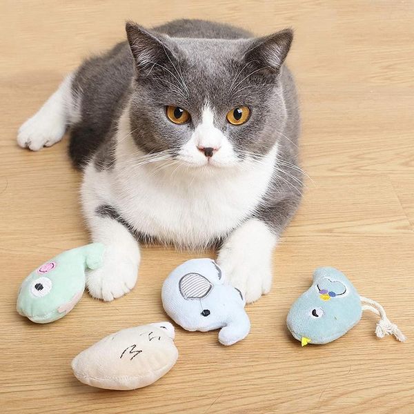 

plush animal modeling toys pet products cat toy self-hi catnip molar cartoon