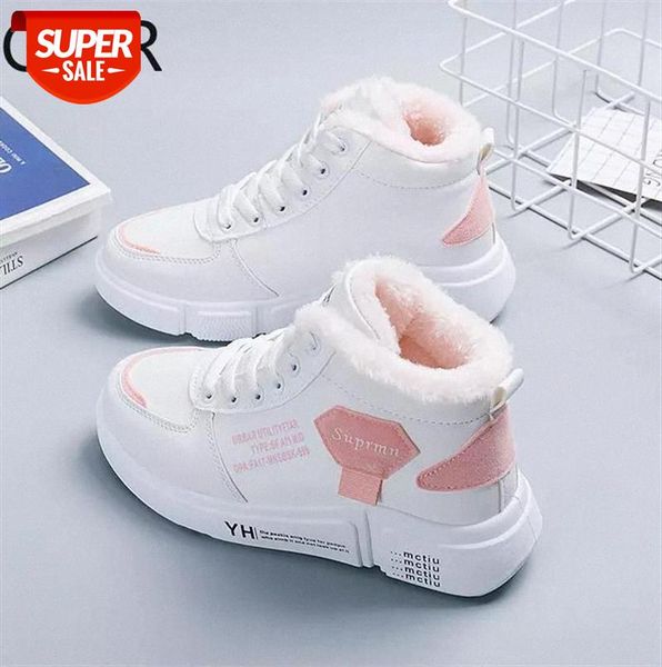 

women casual shoes leather fashion women sneakers shoes flats platform warm plush breathable off winter shoes #eg0q