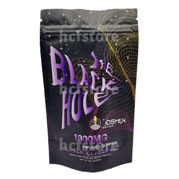 

edibles 1000mg kosmik mylar bags matte smell proof stand up pouch aluminum foil plastic bag