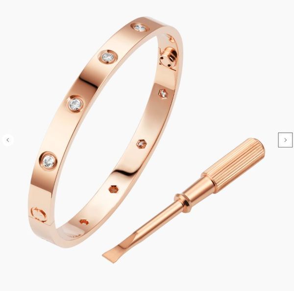 

titanium steel bracelet ladies men designer jewelry couple fashion classic wedding party gift, Golden;silver