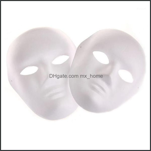 Masken Festliche Lieferungen Home Gardenwholesale- Leere weiße Maskerade Frauen Männer Tanz Cosplay Kostüm Party DIY Maske Hohe Qualität1 Drop Deli