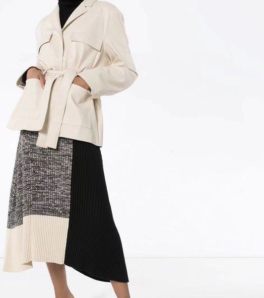 

skirt 2021 asymmetric knitted 1uwf, Black