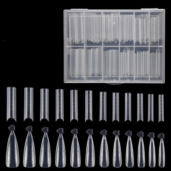 

false nails 120pcs nail tips curved straight manicure art decoration tool, Red;gold