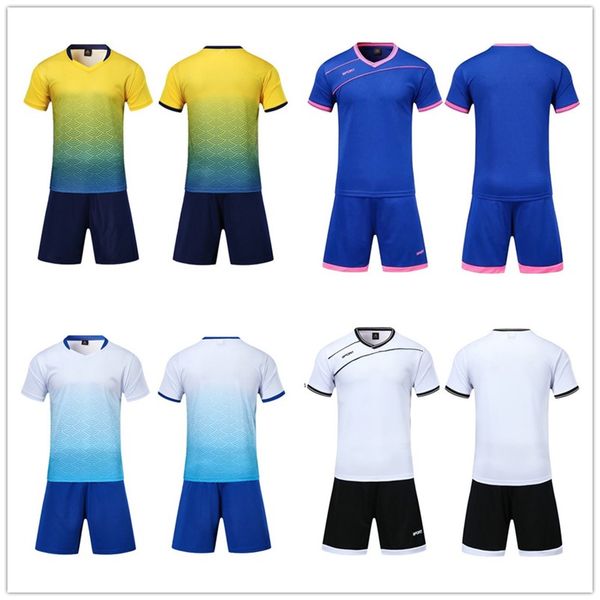 

2021 soccer jersey sets smooth royal blue football sweat absorbing and breathable children's training suit 001 433, Black