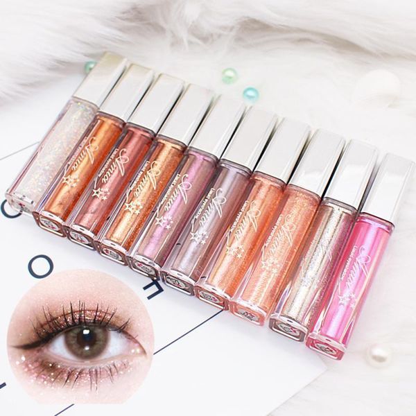 

metallic glitter liquid eye shadow pearly mermaid makeup waterproof make-up pigment women cosmetic tool tslm11