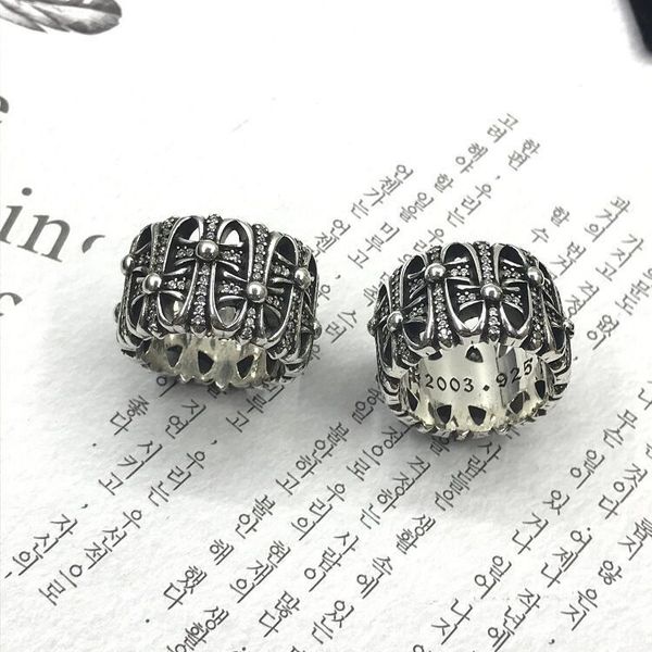 

croquet cool men's and women's cross tombstone fashion diamond ring, Black