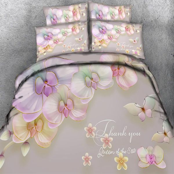 

latest high-end pattern brushed fabric duvet cover 220x240 king size bedding set bed clothes flat pillow case sets