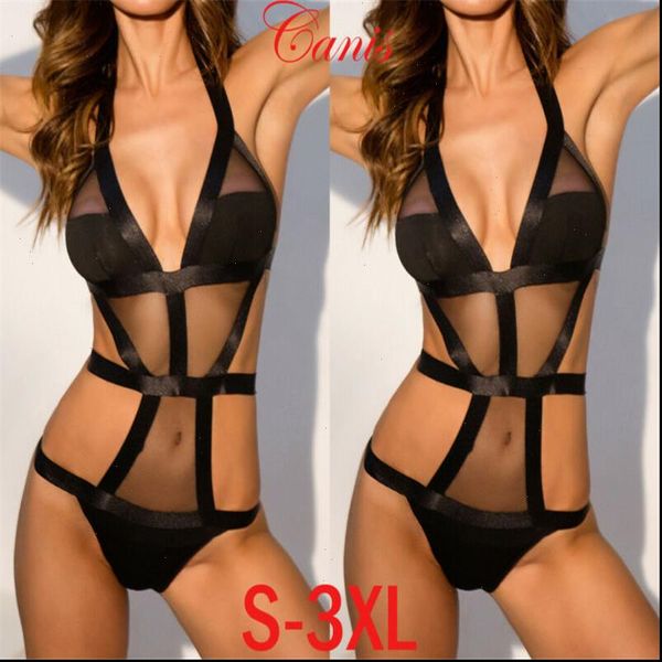 

1pcs swimwear workout womens jumpsuit push up padded bikini bathing bodysuits clothes plus size s  l xl 2xl, Black;white