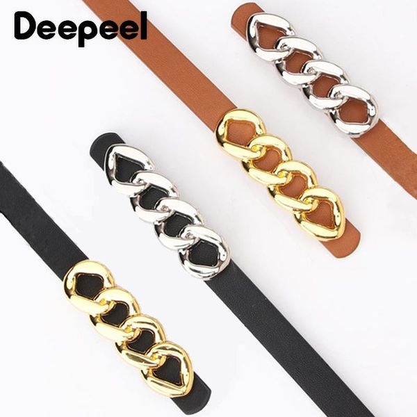 

belts deepeel 1pc 1.5*95/105/115cm women pu leather metal buckles for dress pants fashion female luxury decorative waist corset, Black;brown