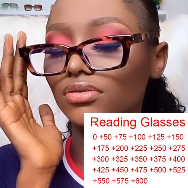 

small rectangle reading glasses for eye correction vintage brand designer square blue light frame eyeglasses plus 0 to 6 sunglasses, White;black