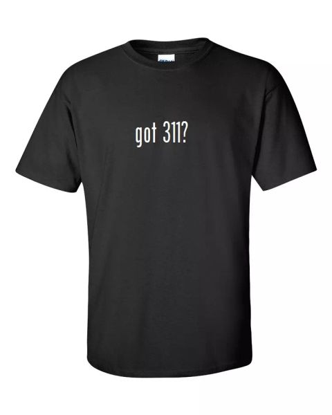 

got 311  mens cotton t-shirt shirt solid black white funny punk band s - 5xl, White;black