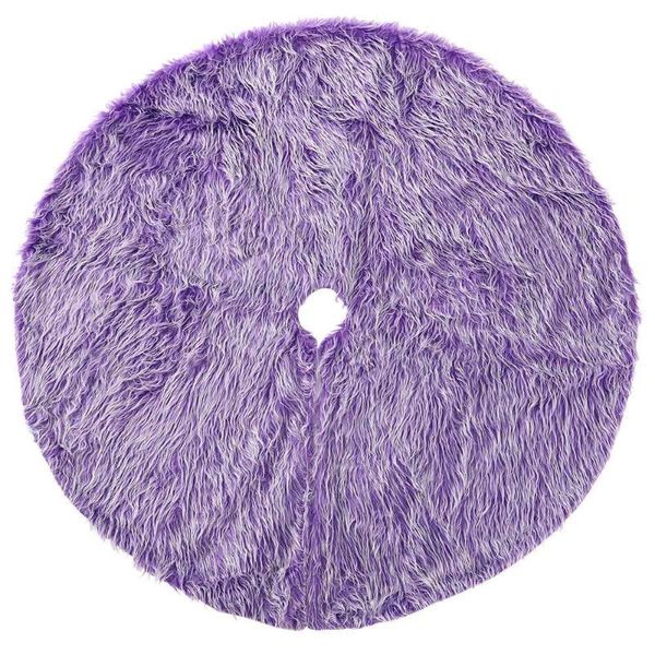 

christmas decorations long plush tree skirt purple xmas mat carpet skirts holiday home decor decorative decoration for house