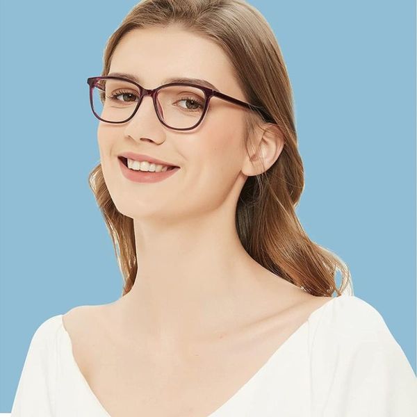 

sunglasses bluemoky 2 pack blue light blocking glasses for women cat eye computer eyeglasses anti eyestrain/glare optical myopia spectacle, White;black