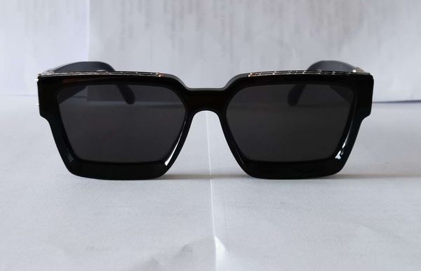 

square black sunglasses dark grey lens sunnies 1165 men fashion sun glasses gafas de sol uv400 protection eyewear with box, White;black