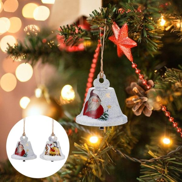 

christmas decorations 2pcs themed bells big iron art pendants tree decor