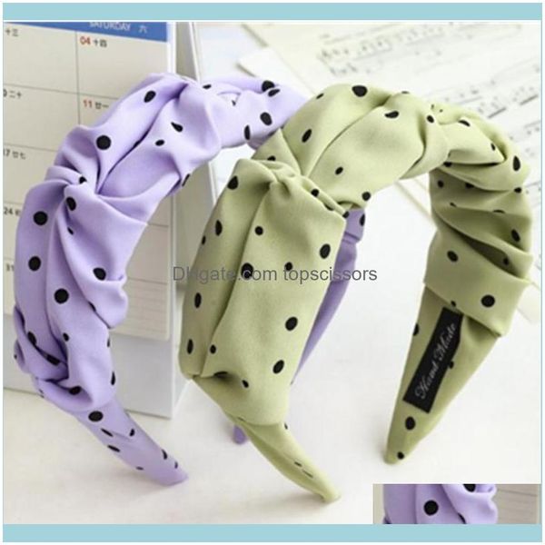 

& tools productssmaller dots print head band wide for women hair aessories solid pleated fabric hairband ladies headdress adults headband1 d