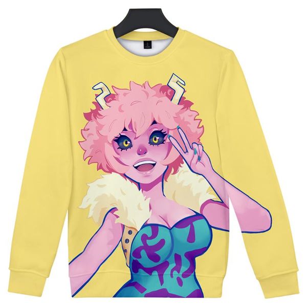 

men's hoodies & sweatshirts harajuku my hero academia 3d printed o-neck boys/girls capless sweatshirt adult/child casual hatless, Black