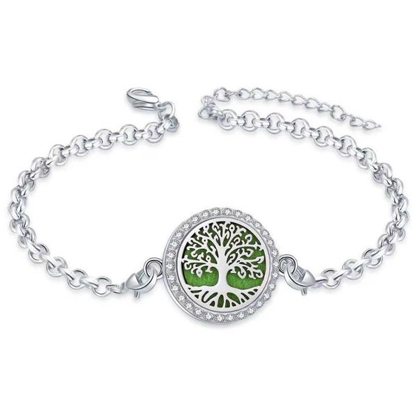 

anklets essential oil diffuser for women tree heart bracelet adjustable jewelry gift, Red;blue