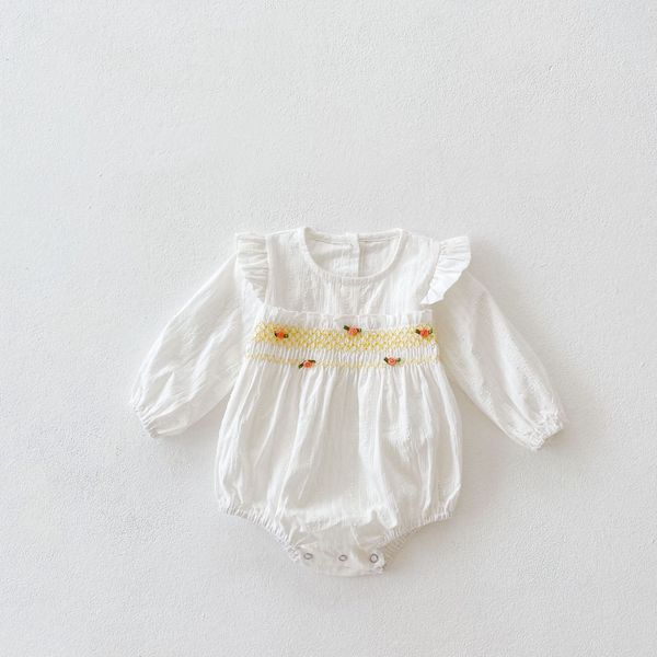 

infant lace romper 2021 spring autumn baby girl stereo rose flower lovely jumpsuit newbron long sleeve triangle climb clothes girls onesie s, Blue