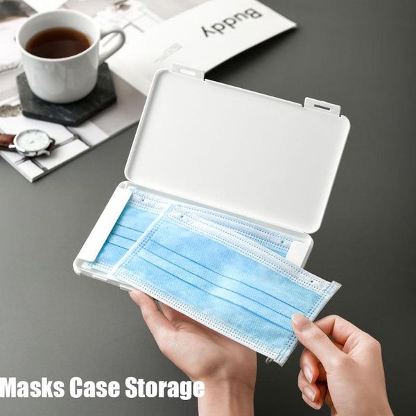 

storage bags portable face masks case container anti-dust disposable mask box dustproof holder