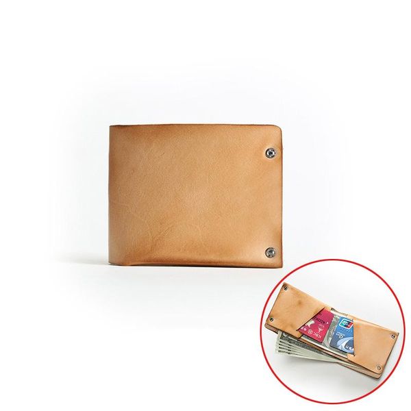 

minimalism style luxury genuine leather short male and female wallet special nude color two folds nature cowhide small purse wallets, Red;black