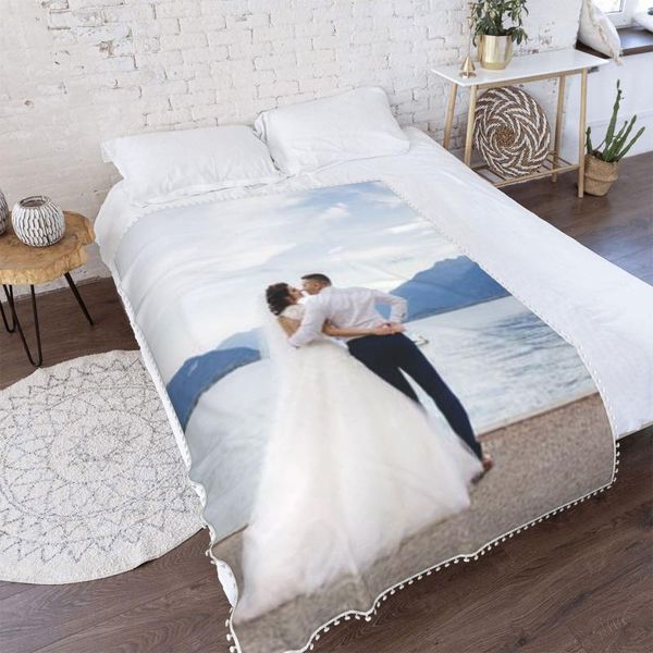 

blankets custom your picture blanket personalized wedding throw gift