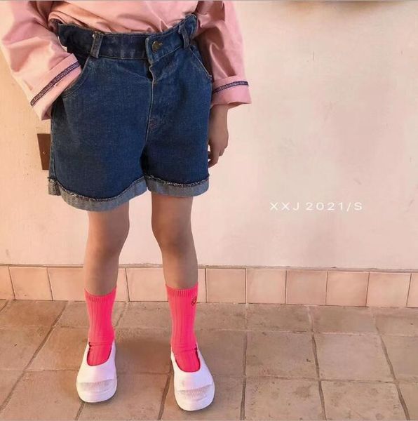 

style girls denim shorts spring cotton fashion 1-7 years yl531, Black