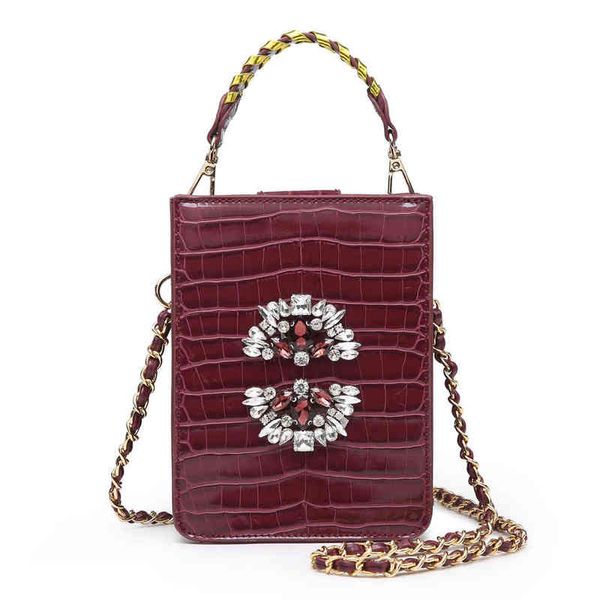 

evening bags shoulder luxury lady crystal crossbody bag wholesale fashion good quality women pattern diamond handbag 2023 220233