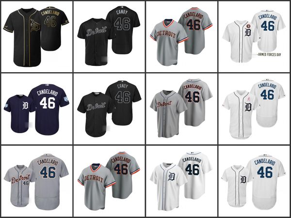 

detroit tigers men 46 jeimer candelario women youthjersey, Black;red