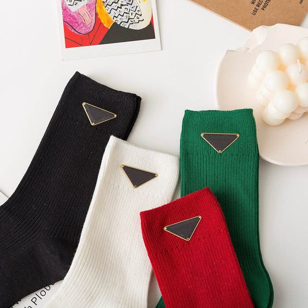 

women winter socks luxury designer mens breathable cotton sock, Black