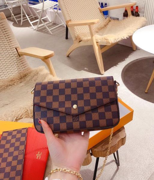 

7a 2021 classic leather bag women embossing handbags womens shoulder crossbody vintage clutch tote messensger bags mix style wallets purse w, Red;black