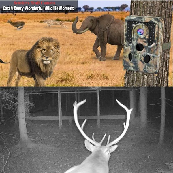 

12mp 1080p hunting trail camera with 18650 battery depot for outdoor game surverilliance invisible night flash