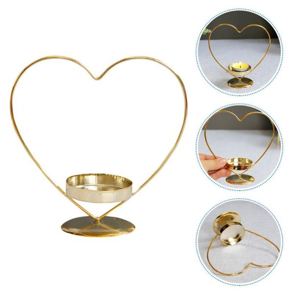 

candle holders 1pc leaf candleholder retro heart candlestick holder decorative