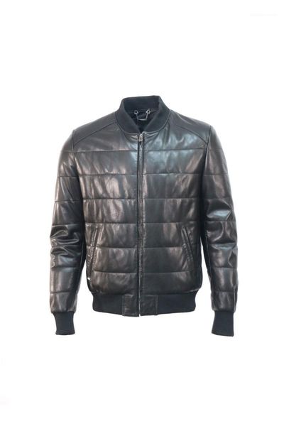 

men's leather & faux handmade slim fit genuine distressed radish motorcycle jacket | vintage biker rub-off, Black