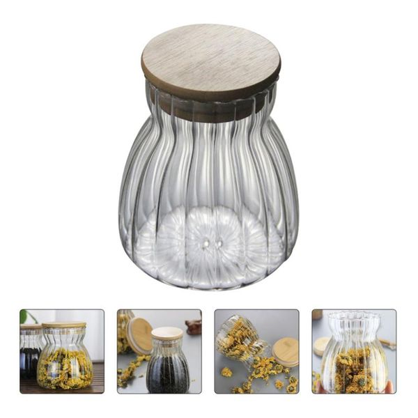 

watering equipments empty clear bottle glass jar lass coffee bean storage with lid