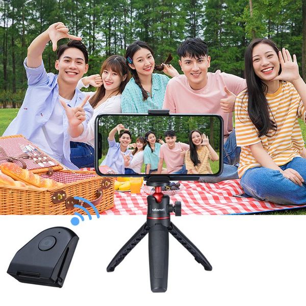 

selfie monopods ulanzi capgrip smartphone handheld hand grip bluetooth remote control phone shutter for android