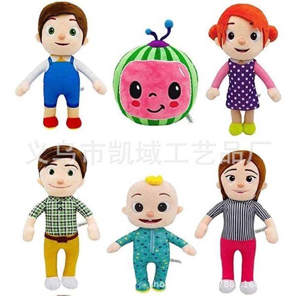 

plush cartoon puppet cocomelon jj watermelon children's gift toys