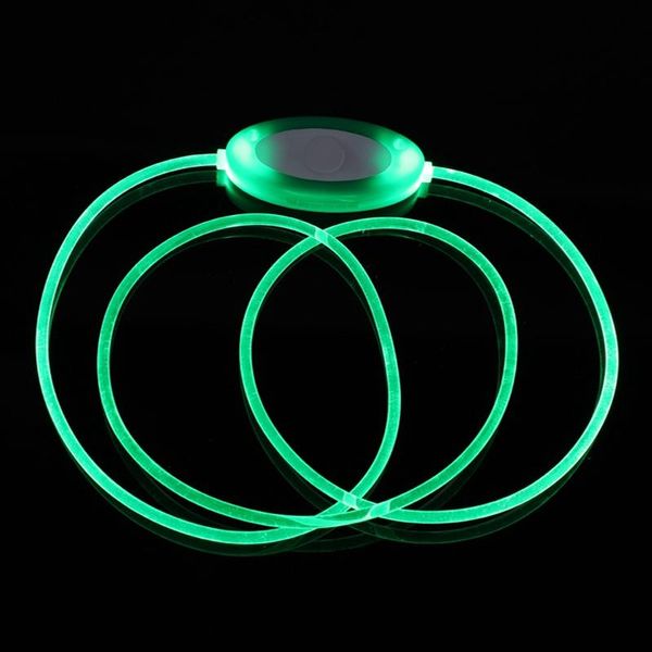 

night glowing led dog collar anti-lost nylon tags light for dogs puppy supplies pet accessories collars & leashes