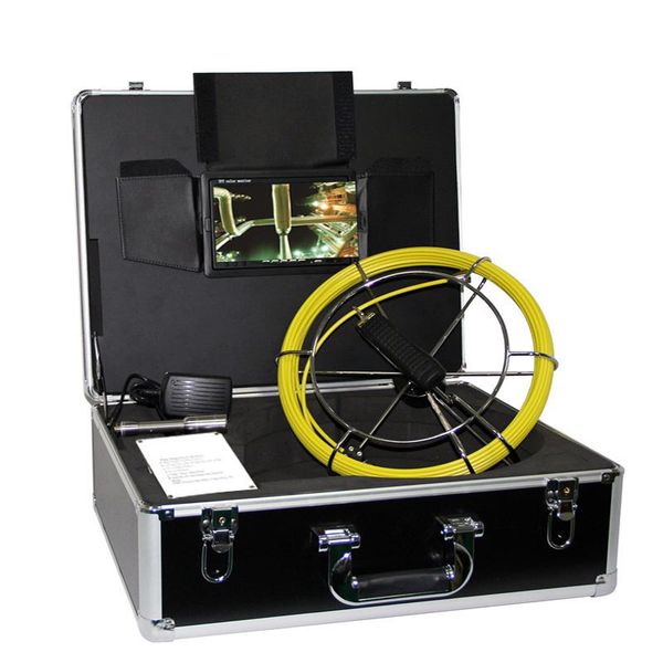 

pipeline sewer drain inspection camera with 20m cable 7" lcd monitor ip cameras