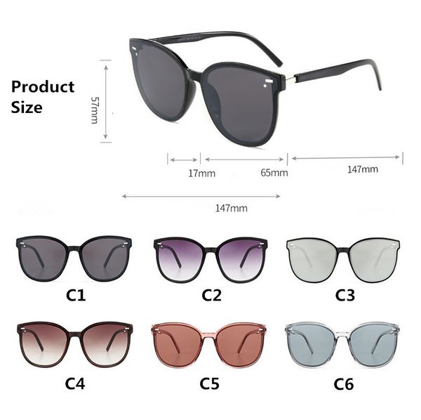 

sun glasses zxwlyxgx 2021 classic rivet glasses men women brand designer driving round frame male goggle uv400 gafas de sol, White;black