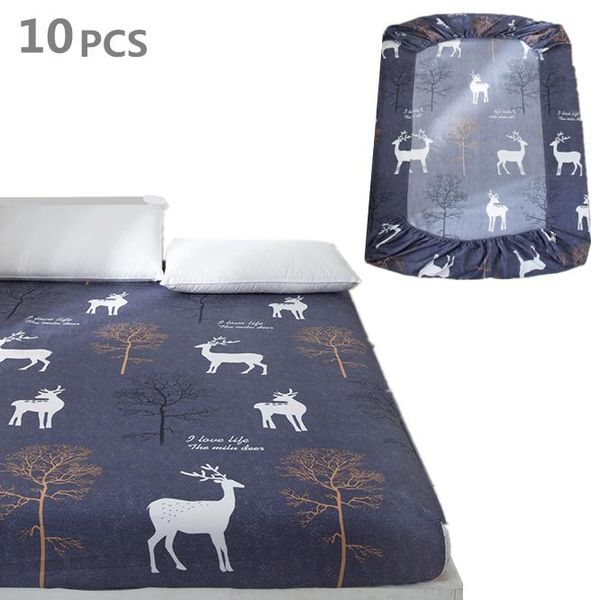

sheets & sets dhl 10pcs/lot high-grade creative fitted sheet mattress cover 120/150/200cm printed bed linens bedclothes