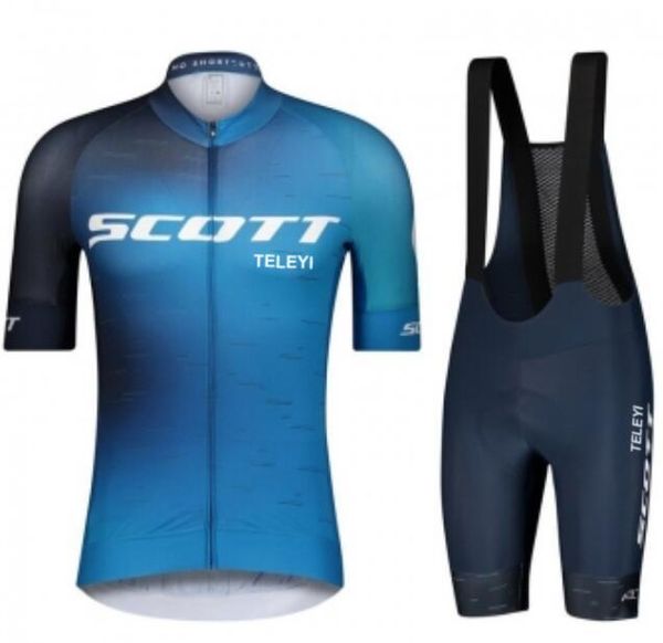 

racing sets scoteleyi quick-dry cycling jerseys bike wear clothes bib gel clothing ropa ciclismo uniformes maillot sport, Black;blue