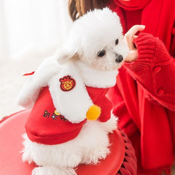 

dog apparel puppy warm sweater, plush scarf, winter clothes, cat year pet comfortable materials