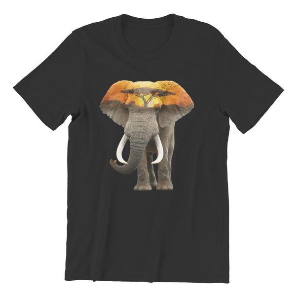 

men's t-shirts elephantÂ vintage oversizedÂ teesÂ 56436, White;black